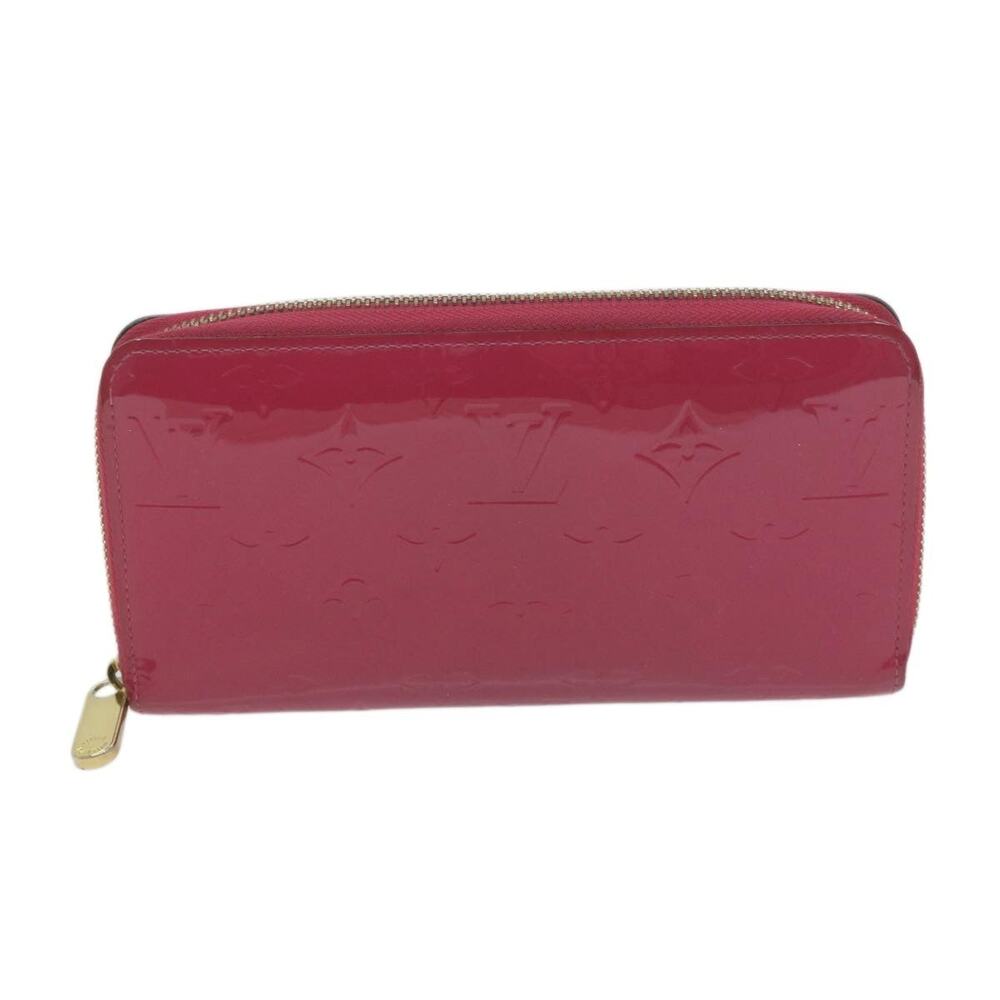 Louis Vuitton Monogram Vernis Zippy Wallet Pink